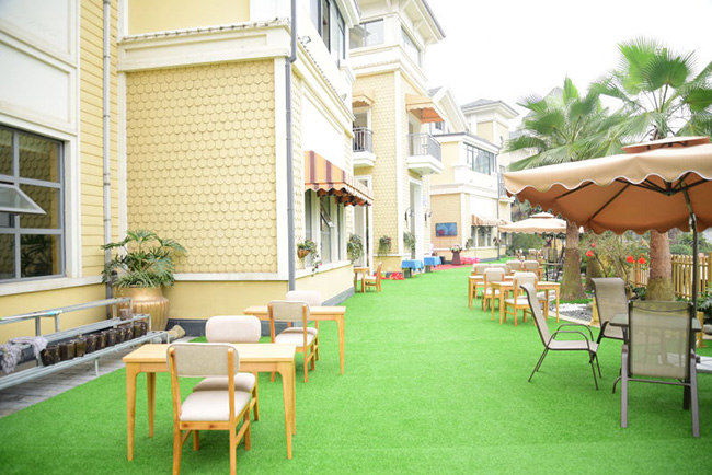一暄康养海洋公园店的后花园