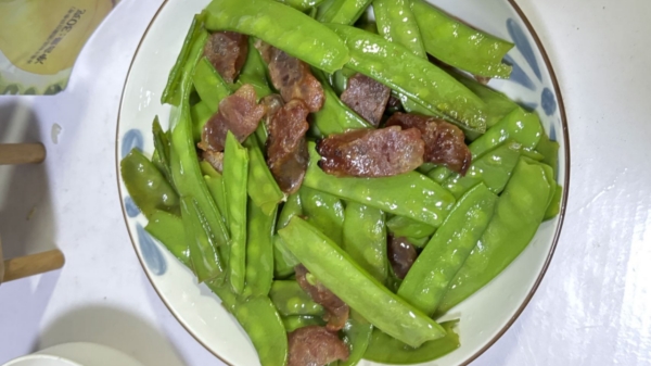 荷兰豆炒肉
