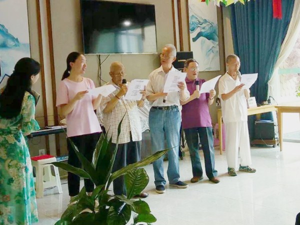 成都养老院|一暄康养红歌比拼会