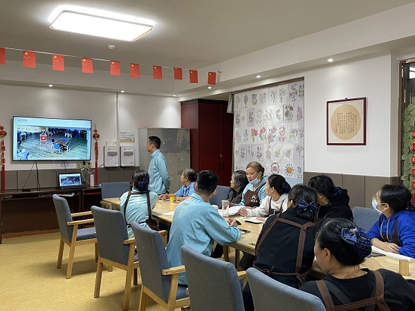 金牛区口碑好的养老院一暄康养（西门）院护理部开展11月首周培训2