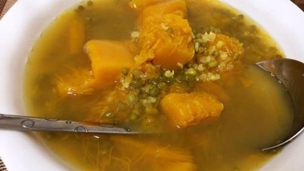 成都金牛区养老院夏季美食推荐南瓜绿豆汤2